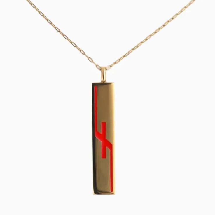 Irregular Red Letter Pendant N - Party Games Simple のレビューと価格
