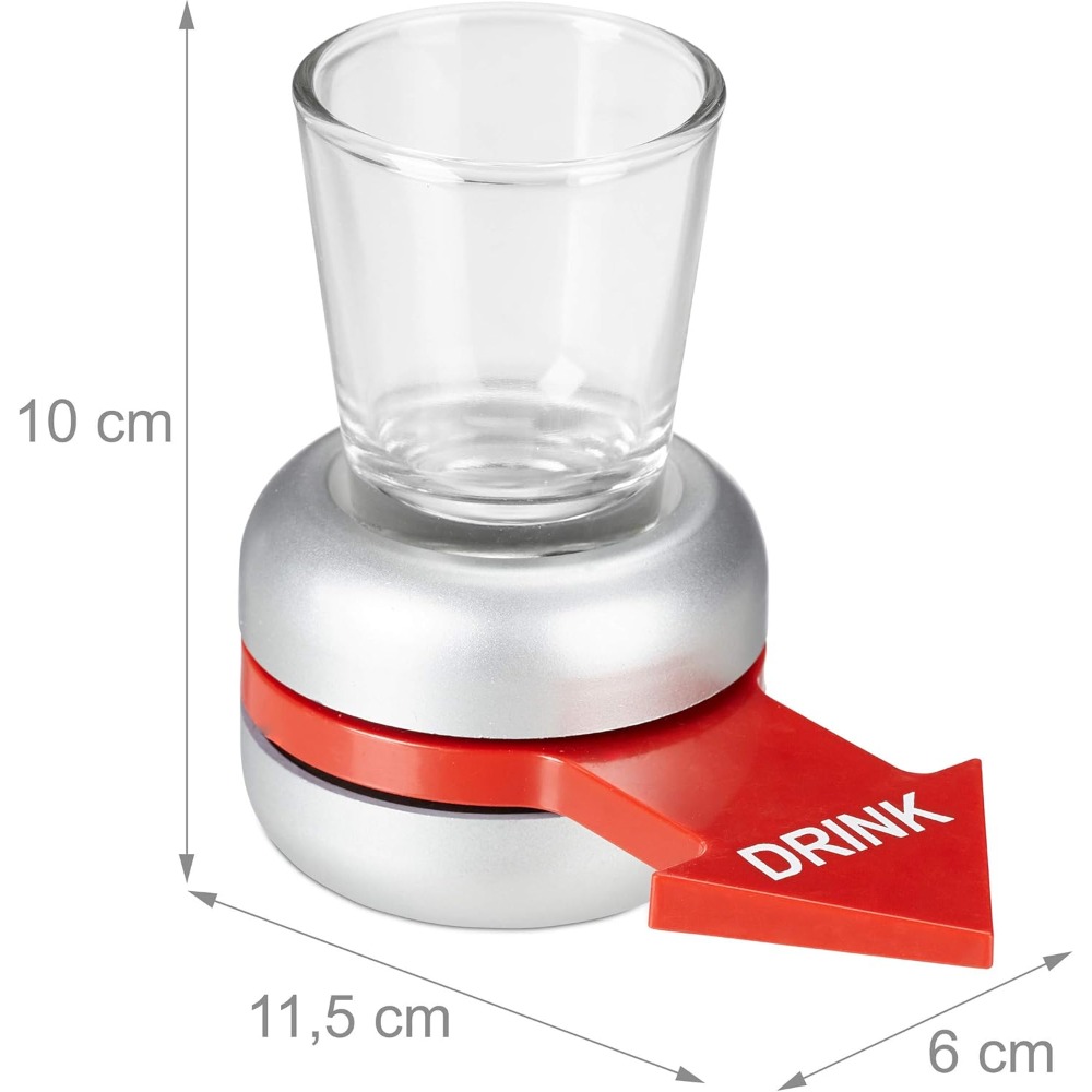 Relaxdays Drinking Game, Spin  - Party Games Adults Drinking のレビューと価格