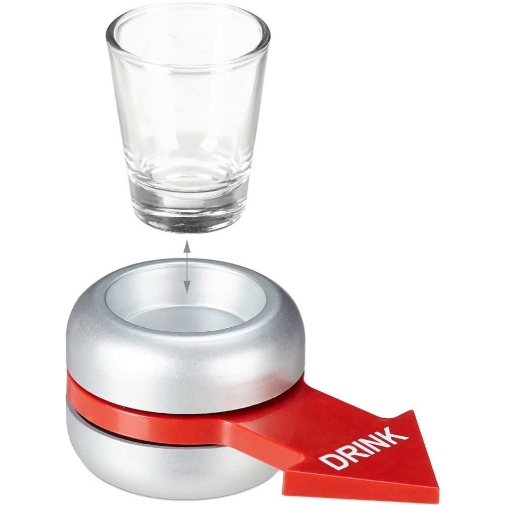 Relaxdays Drinking Game, Spin  - Party Games Adults Drinking のレビューと価格