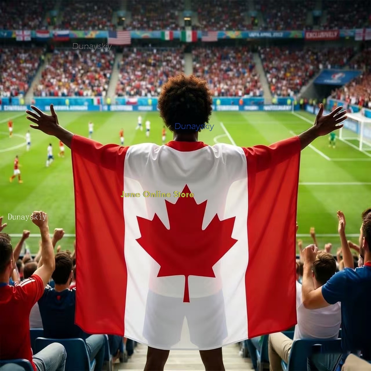USA Mexico Canada Flag Capes f - Party Games Usa のレビューと価格