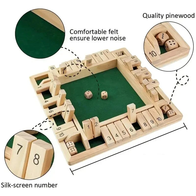 Deluxe Four Sided 10 Numbers S - Party Games Adults Drinking のレビューと価格