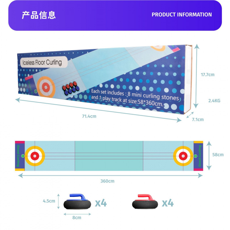 Curling Game Set Indoor Deskto - Party Games Game のレビューと価格