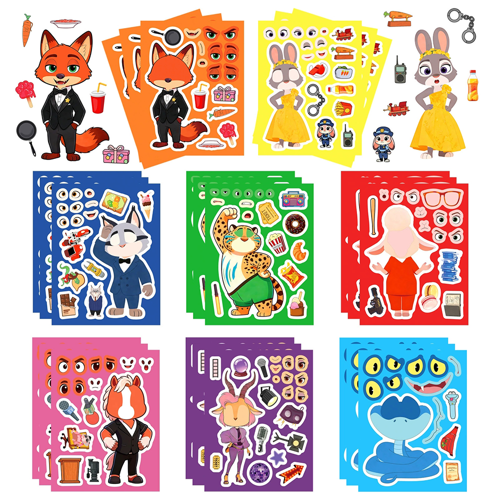 8/16sheets Disney Anime Zootop - Zootopia Party Games のレビューと価格