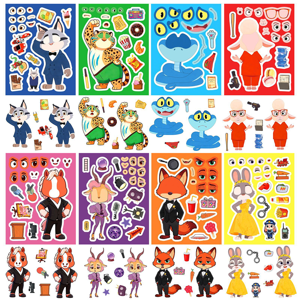 8/16sheets Disney Anime Zootop - Zootopia Party Games のレビューと価格