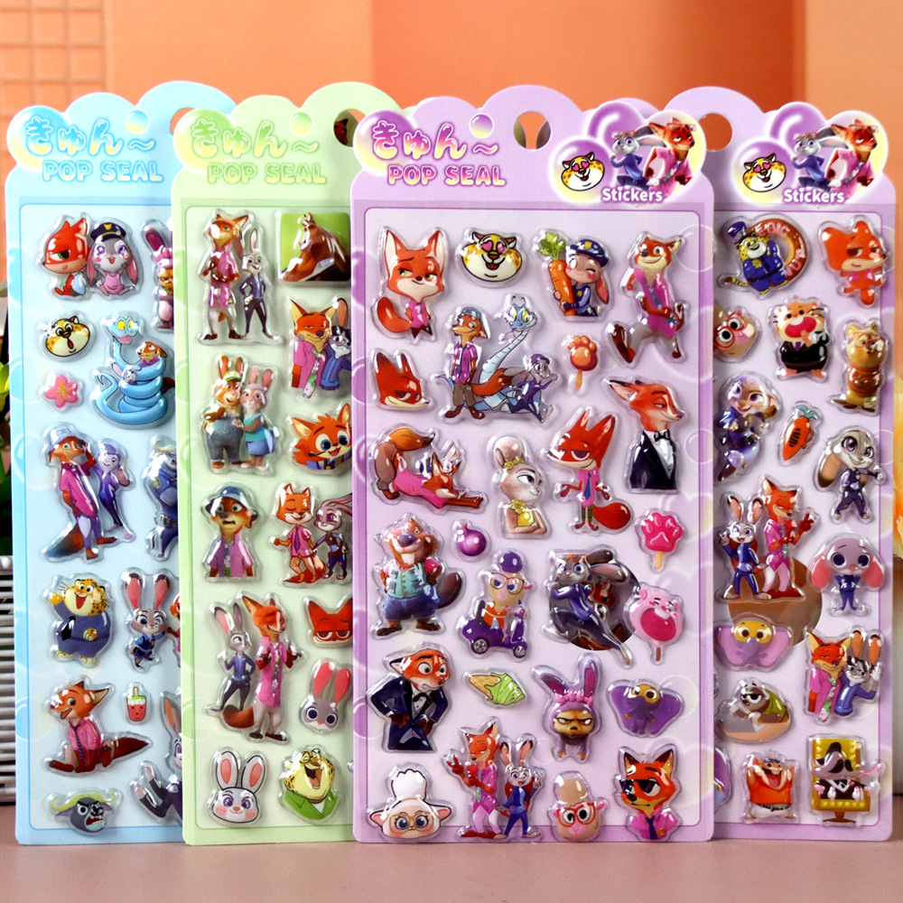 Zootopia 3D Embossed Stickers, - Zootopia Party Games のレビューと価格